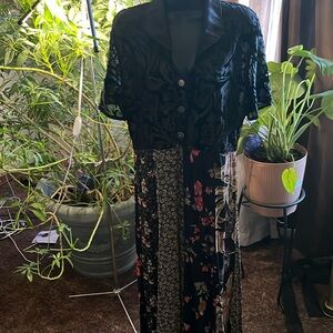 Vintage Zoe California patchwork dress